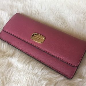 Michael Kors Wallet Flat Slim Envelope Tulip